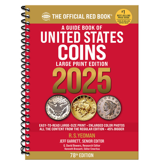 Whitman Red Book Large Print 2025/ CLOSEOUT