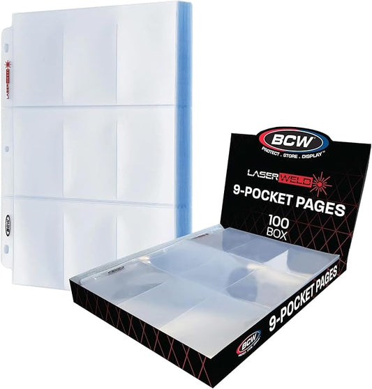 BCW 9 Pocket Pages for Trading Cards