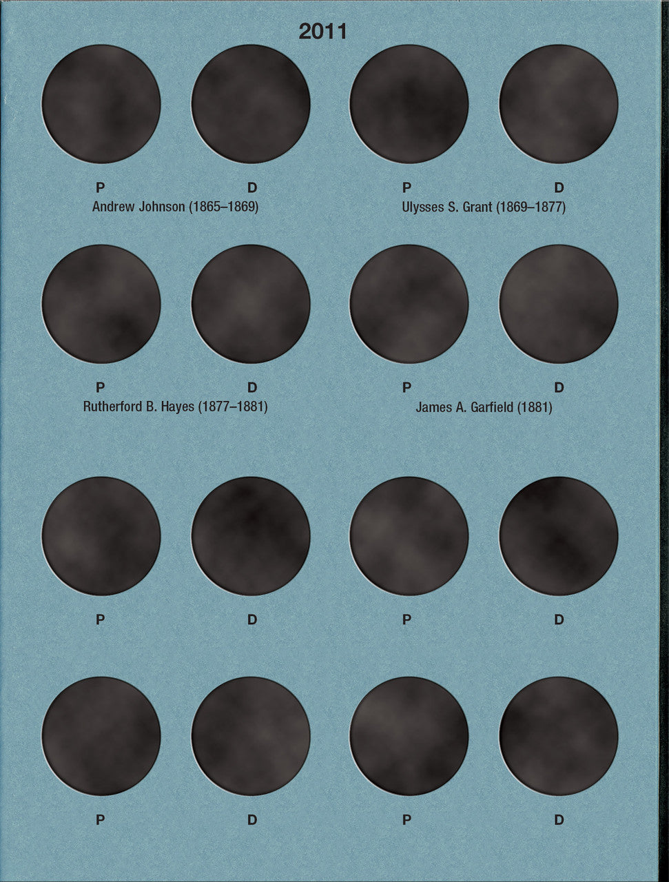 Whitman Folder Presidential Dollar Vol 1 P&D 2007-2011 #2275