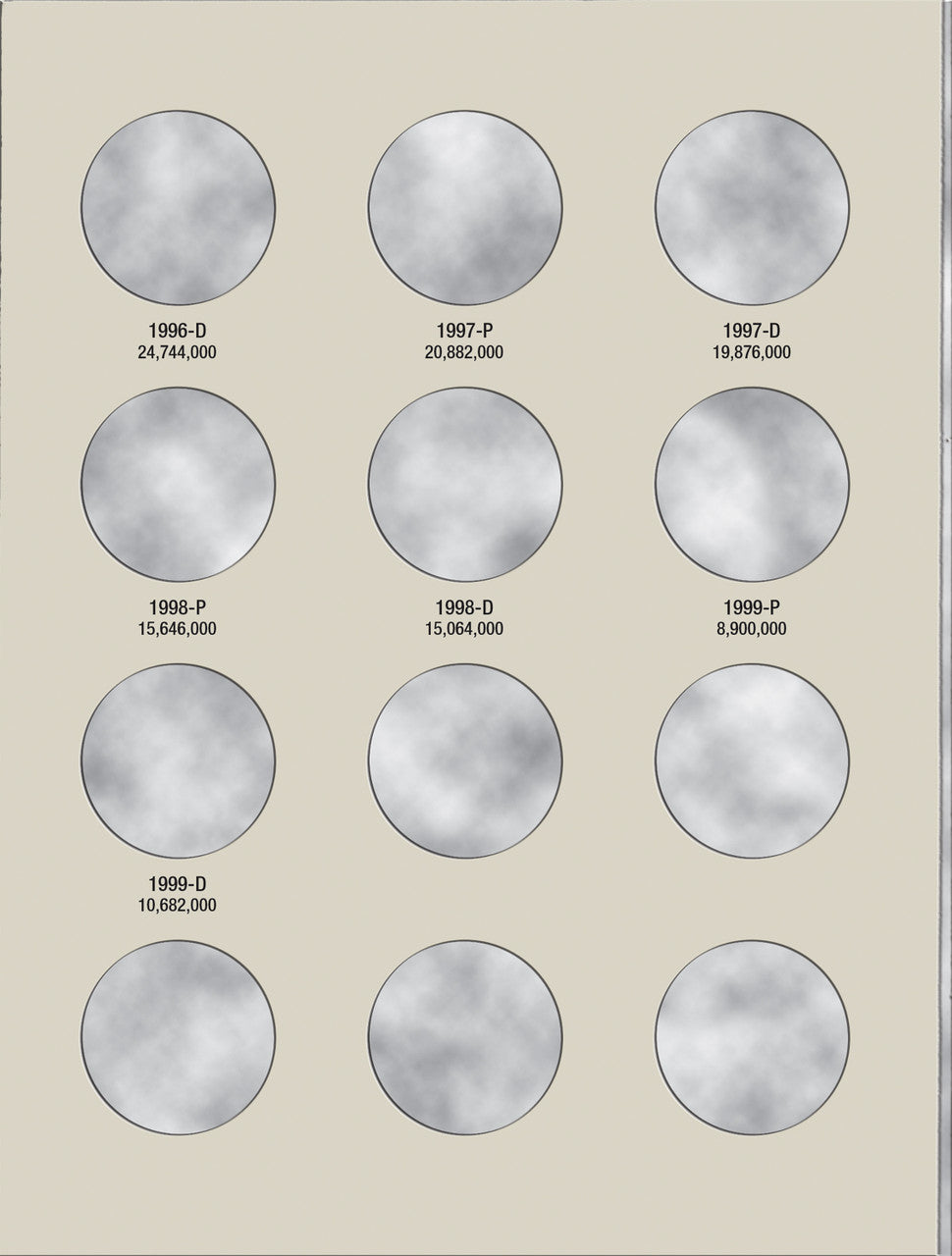 Harris Folder: Kennedy Half Dollars #2 1985-1999 #2697