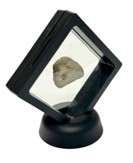3D Black Floating Diagonal Frame Display Case With Stand - SMALL