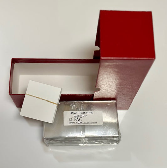 Frame-A-Coin Vinyl Coin Flip 2½" x  2½" #15UN W/ Box & Inserts