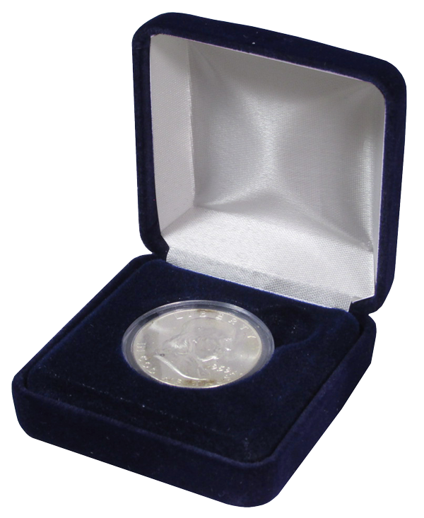 JP's Corner Blue Velvet Display Boxes - Medium - Model T