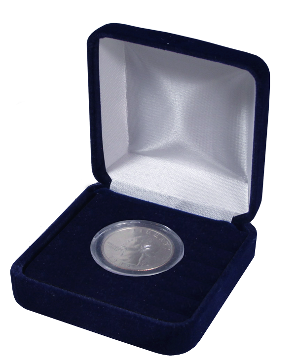 JP's Corner Blue Velvet Display Boxes - Small - Model A