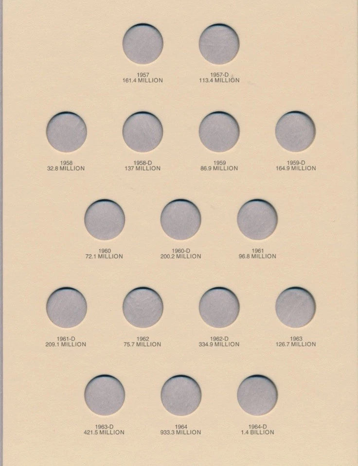 Littleton Folder: Roosevelt Dimes 1946-1964 LCF21