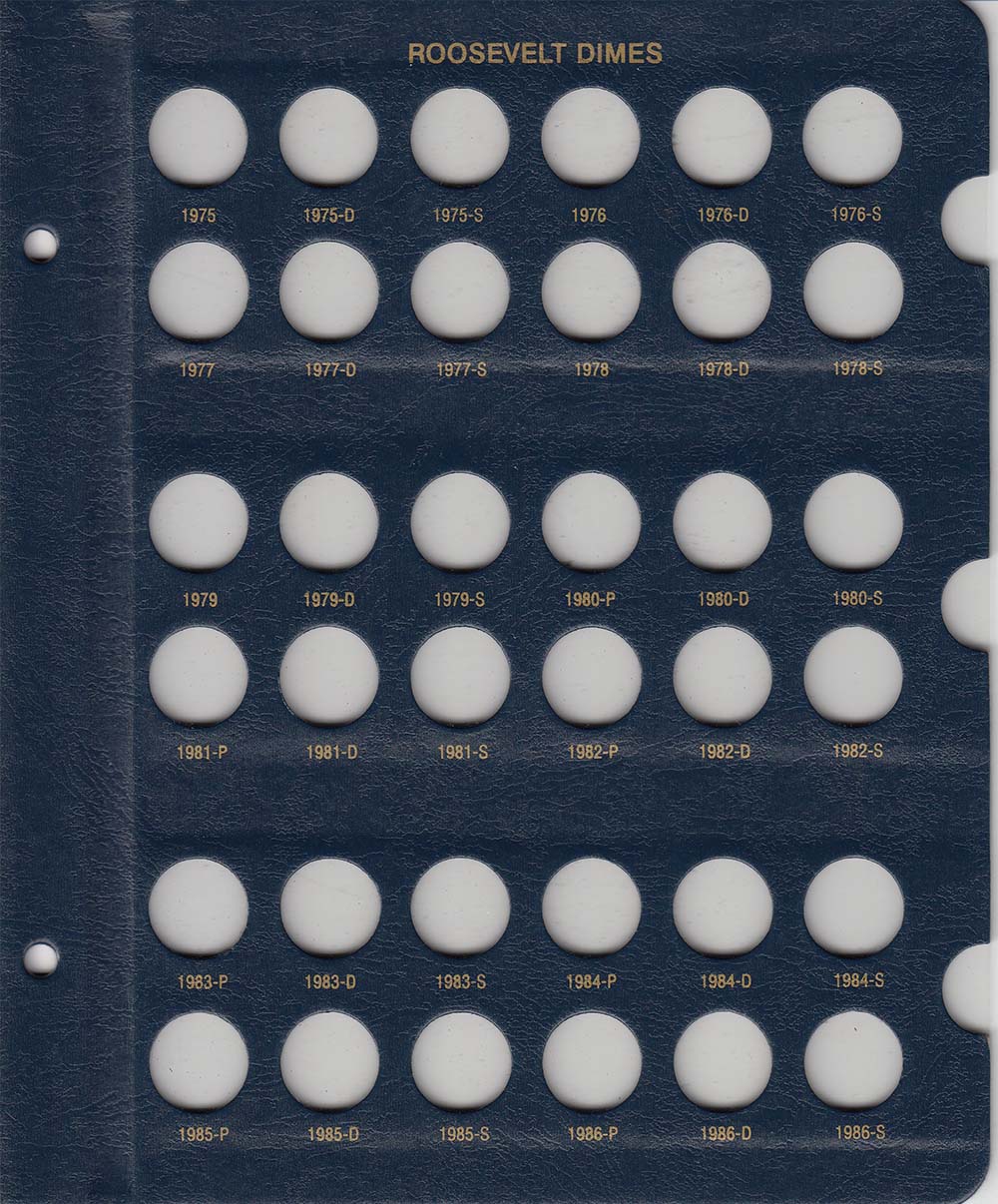 Whitman Albums: Roosevelt Dimes -Years: 1946-2022 #3394
