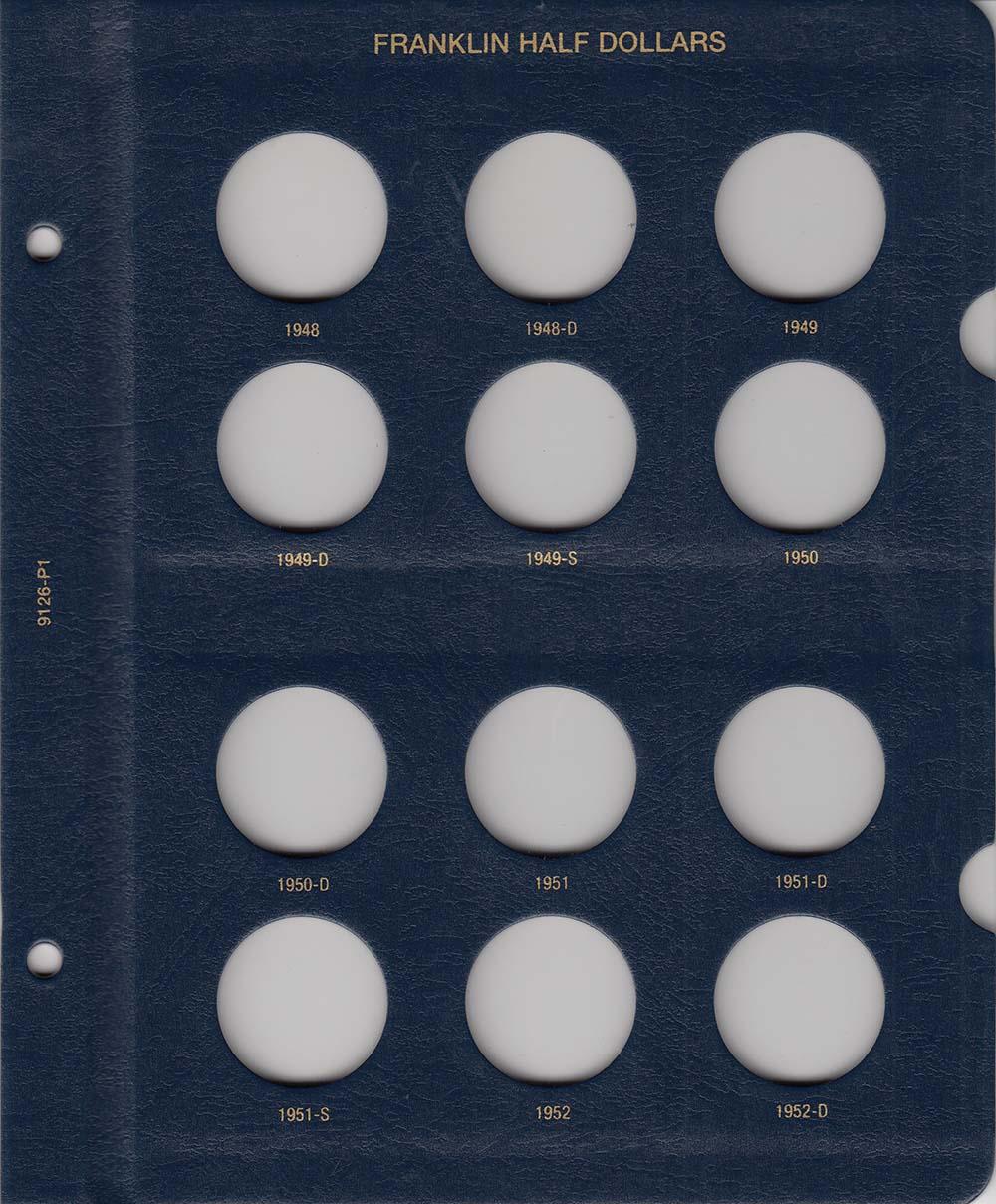 Whitman Albums: Franklin Half Dollars- 1948-1963 #9126