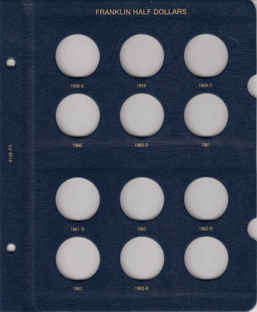 Whitman Albums: Franklin Half Dollars- 1948-1963 #9126