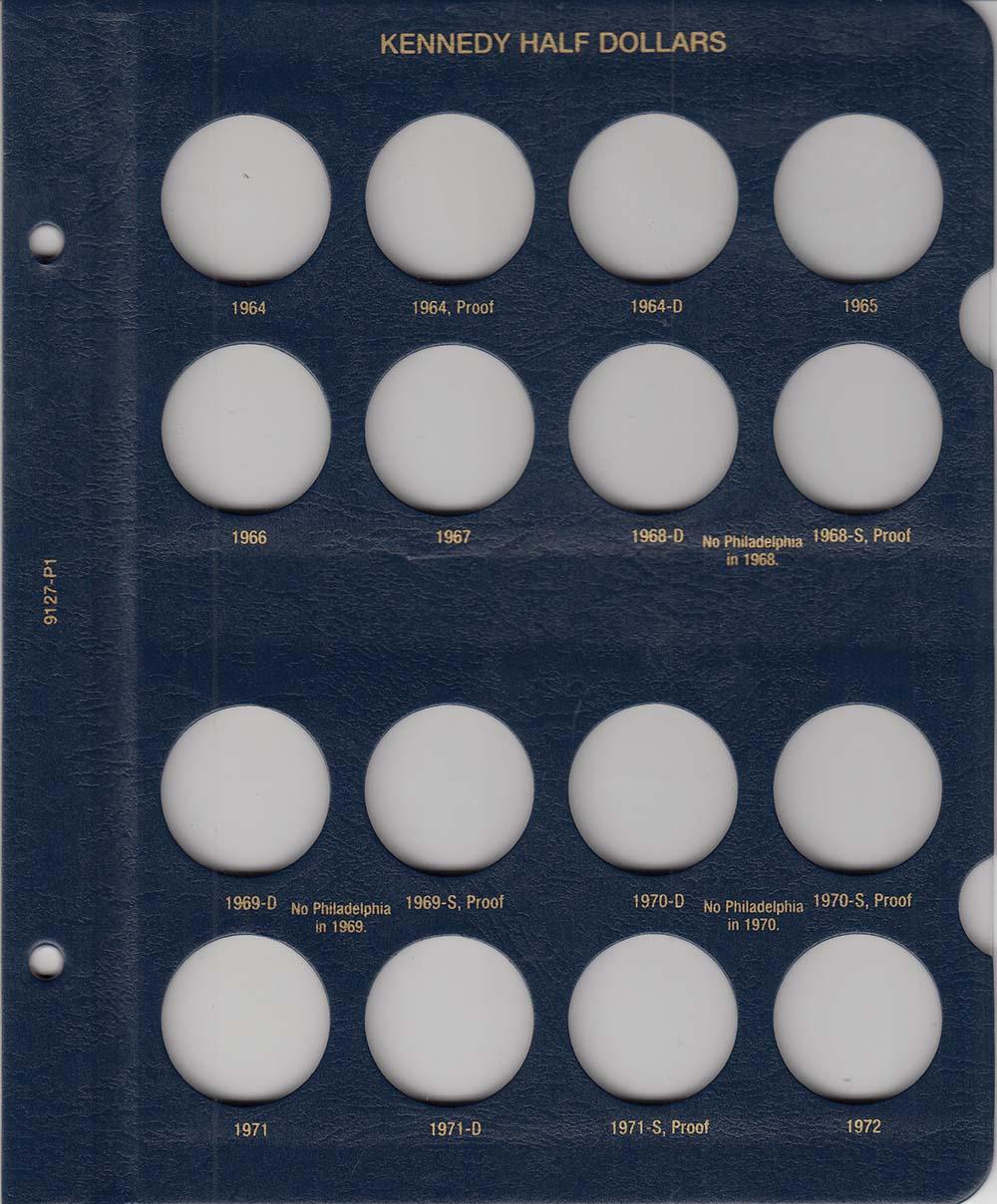 Whitman Albums: Kennedy Half Dollars -1964-2002 #9127