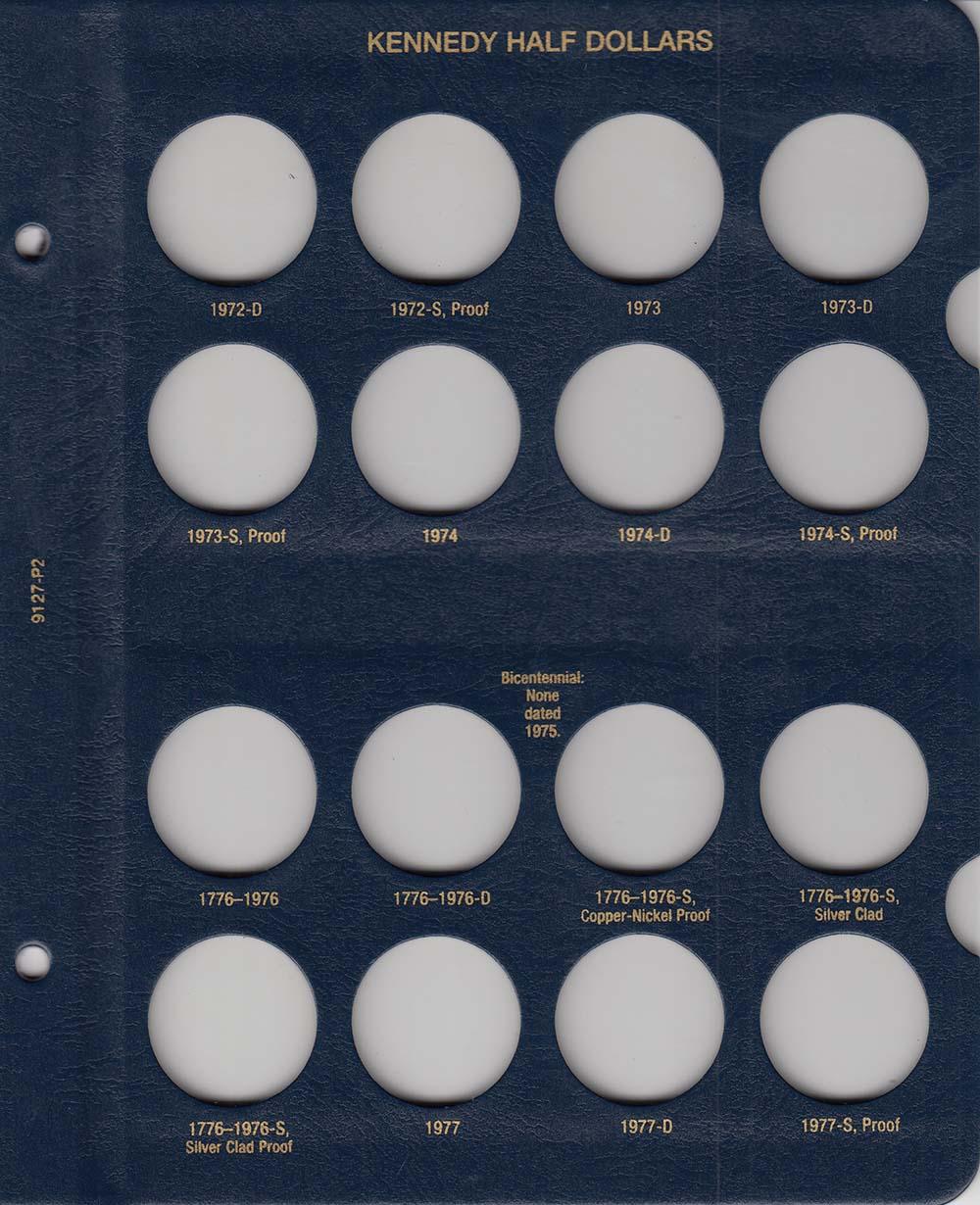 Whitman Albums: Kennedy Half Dollars -1964-2002 #9127