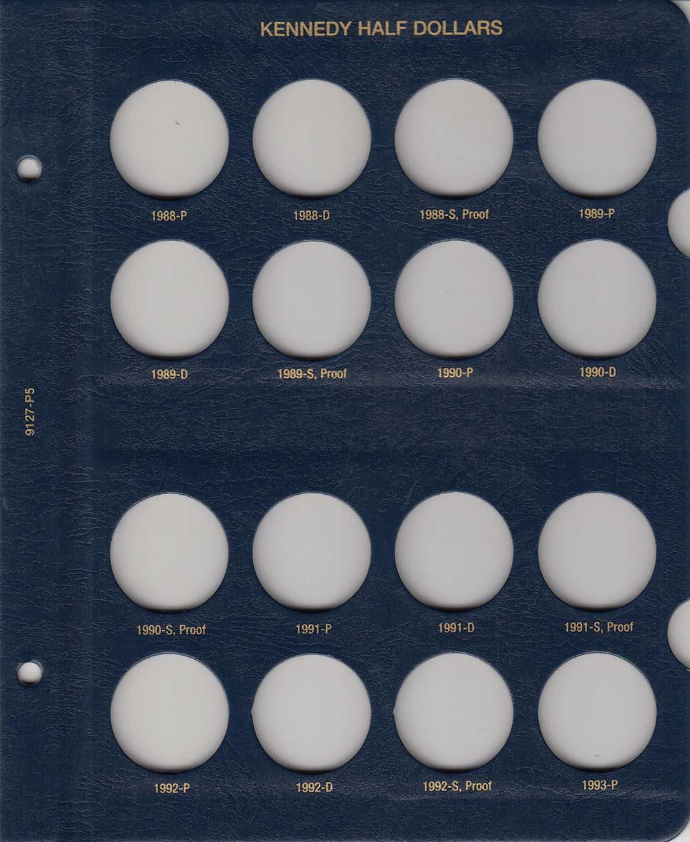 Whitman Albums: Kennedy Half Dollars -1964-2002 #9127