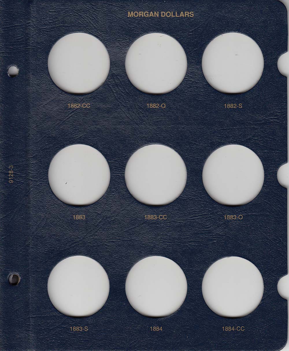 Whitman Albums: Morgan Silver Dollars -1878-1891 #9128