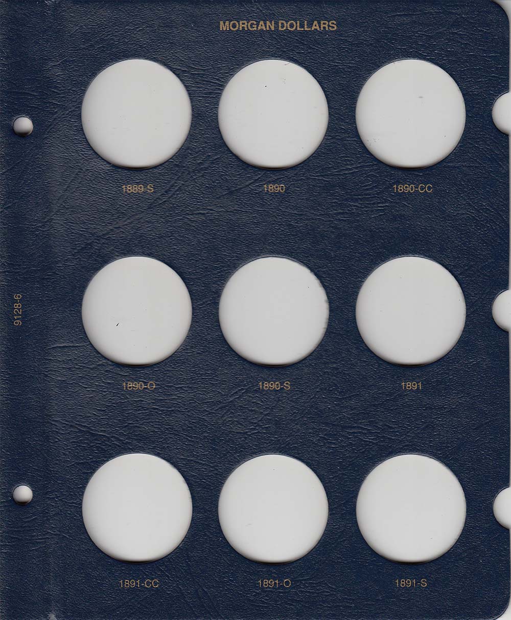 Whitman Albums: Morgan Silver Dollars -1878-1891 #9128