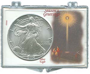 Marcus Snap Lock Silver Eagle: Seasons Greetings