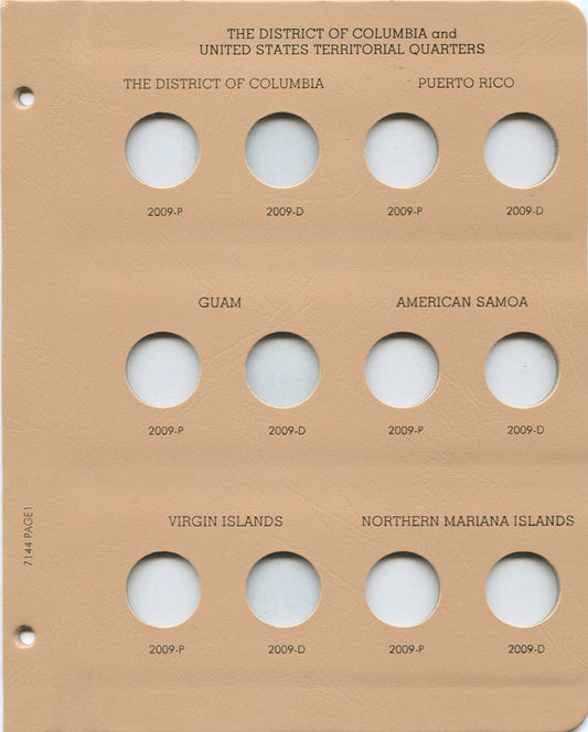 Dansco Blank Page #7143 for Territories P&D