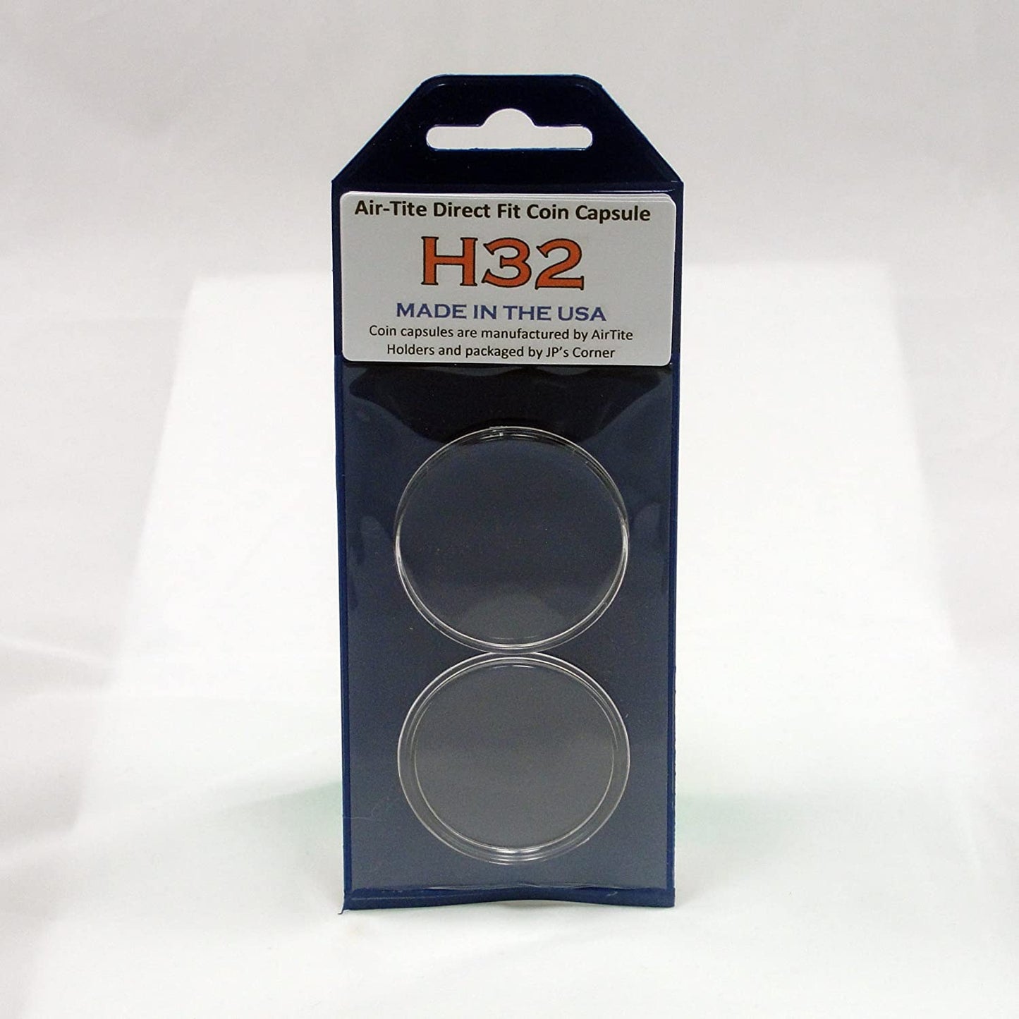 Air-Tite Direct Fit Coin Capsule H32.7 for U.S. 1 oz Gold Eagle in JP's Retail Packaging