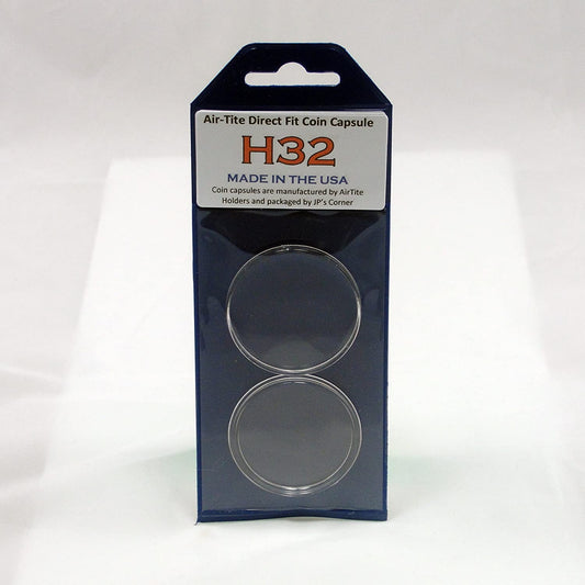Air-Tite Direct Fit Coin Capsule H32.7 for U.S. 1 oz Gold Eagle in JP's Retail Packaging