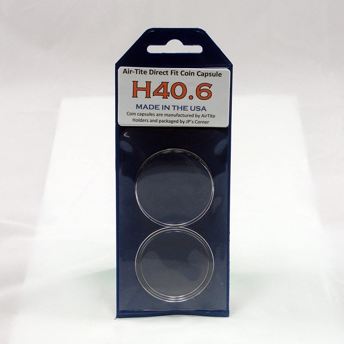 Air-Tite Direct Fit Coin Capsule H40.6 for 1 oz American Silver Eagle in JP's Retail Packaging