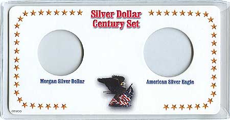 Morgan Silver Dollar and American Silver Eagles Century Set Holder