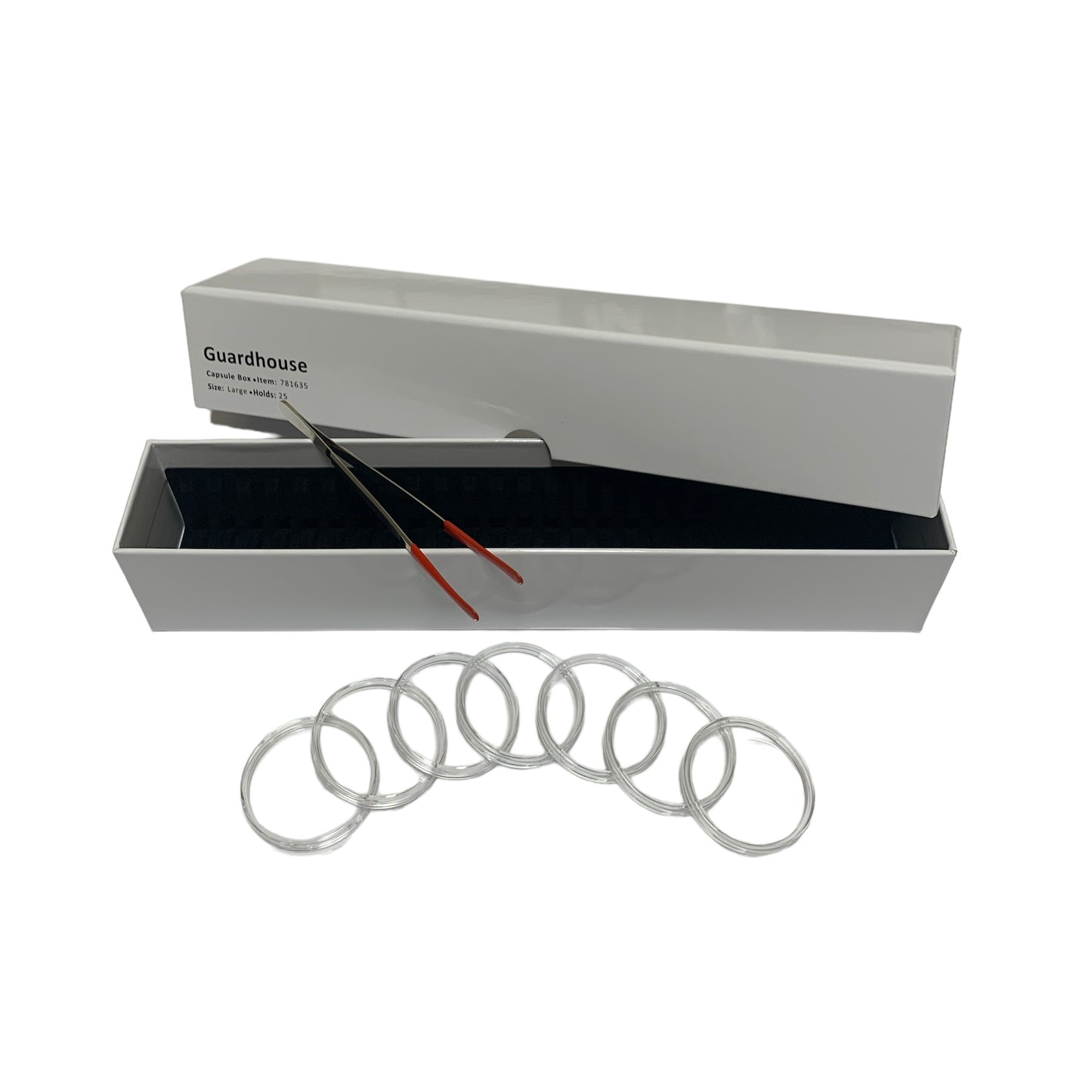 Bundle K - #11 Capsule Box 781635, 25-H40's, and Coin Tongs