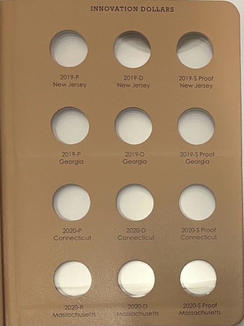 Dansco Album #8188 for US Innovation Dollars 2018-2024 P,D,S Mints