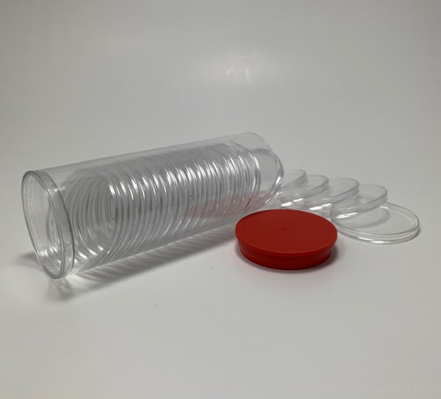 Coin Capsule Storage Tubes for Model "I" Air-Tites #RED7804