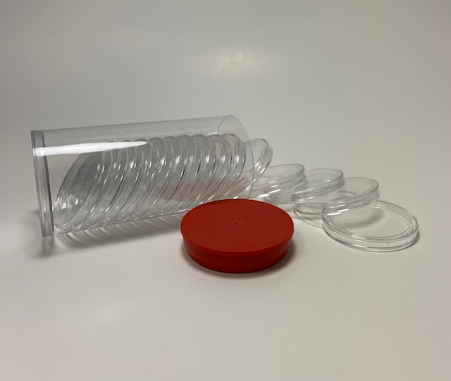 Coin Capsule Storage Tubes for Model "X" Air-Tites #RED7805