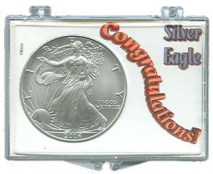 Marcus Snap Lock Silver Eagle: Congratulations