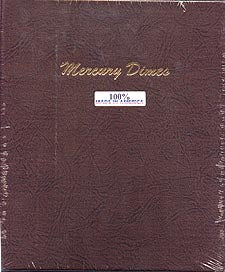 Dansco Album #7123 for Mercury Dimes: 1916-1945