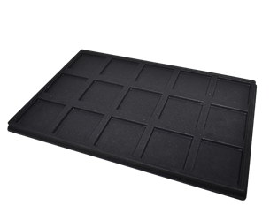 Falcon Coin Display Tray: For 2.5 x 2.5 Holders by Edgar Marcus - BLACK