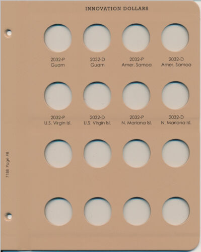 Dansco Album #7188 for Innovation Dollars 2018-2032 P&D Mints