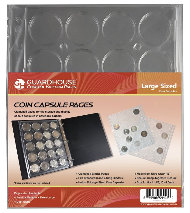 Guardhouse Coin Capsule & Slab Pages and Albums – The Coin Supply Store