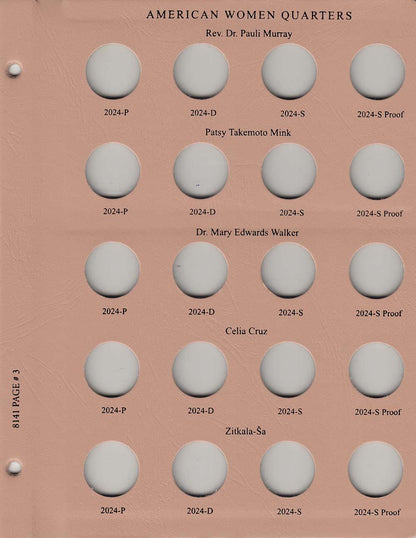 Dansco Album 8141: American Women Quarters PDSS, 2022-2025