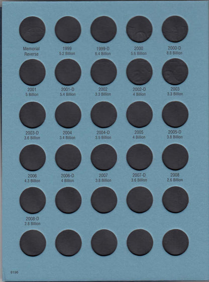 Whitman Folder: Lincoln Memorial Cents #2 1999-2008 #8196
