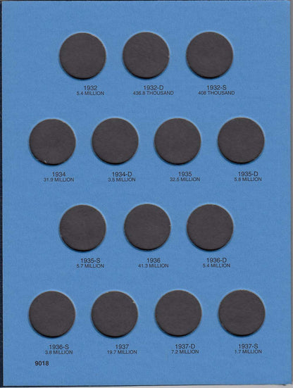 Whitman Folder: Washington Quarters #1: 1932-1947 #9018