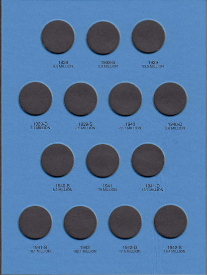 Whitman Folder: Washington Quarters #1: 1932-1947 #9018