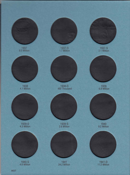 Whitman Folder: Walking Liberty Half Dollars #2- 1937-1947 #9027