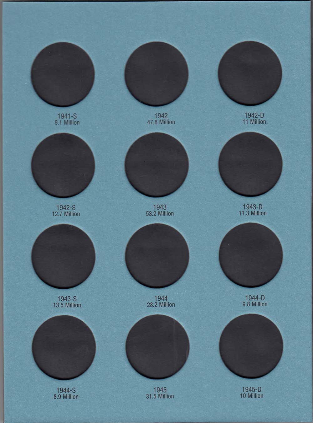 Whitman Folder: Walking Liberty Half Dollars #2- 1937-1947 #9027