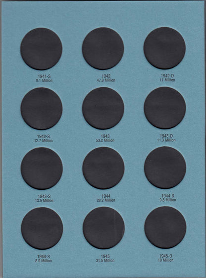 Whitman Folder: Walking Liberty Half Dollars #2- 1937-1947 #9027