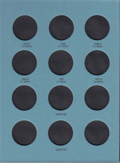 Whitman Folder: Walking Liberty Half Dollars #2- 1937-1947 #9027