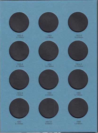 Whitman Folder: Franklin Half Dollars- 1948-1963 #9032