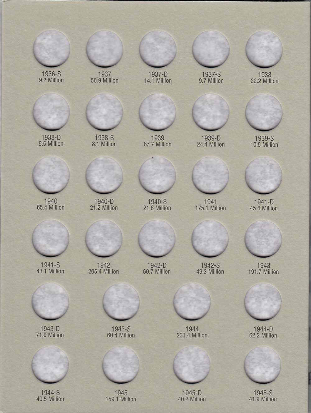 Harris Folder: Mercury Dimes 1916-1945 #2683