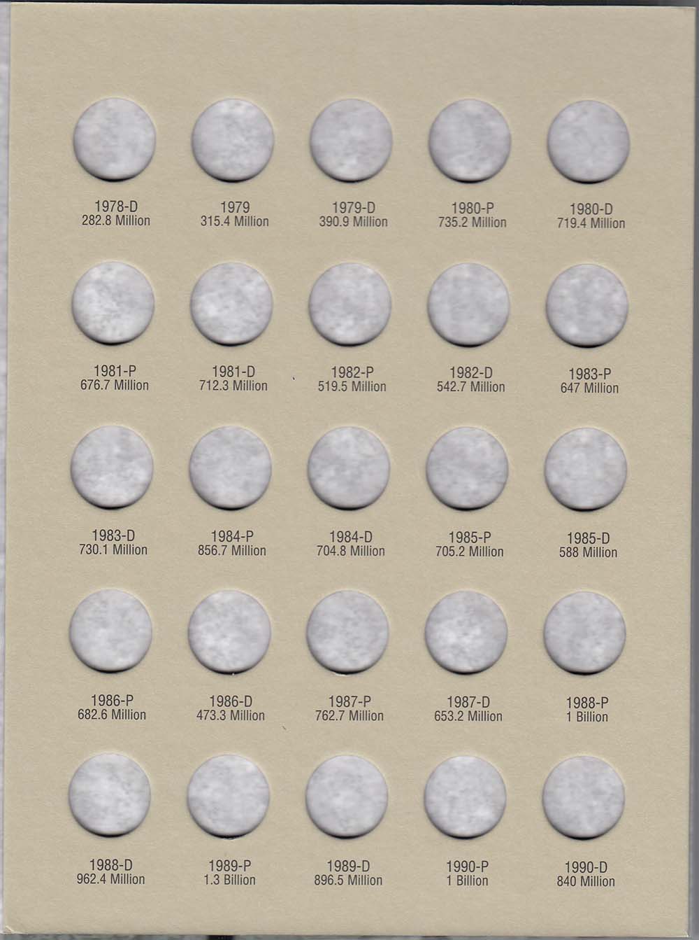 Harris Folder: Roosevelt Dimes #2 1965-1999 #2685