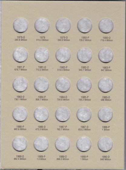 Harris Folder: Roosevelt Dimes #2 1965-1999 #2685