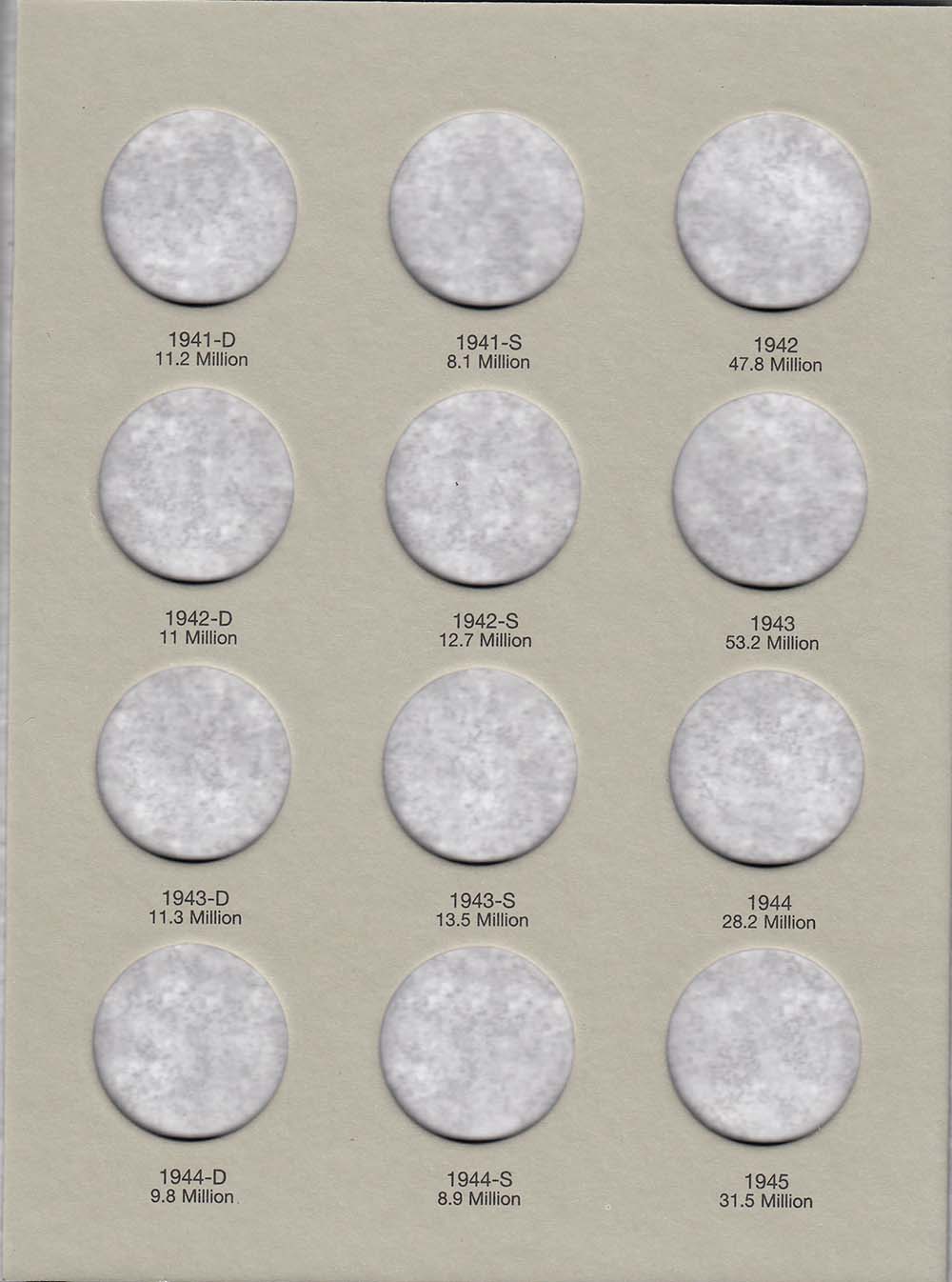 Harris Folder: Walking Liberty Half Dollars #2 1937-1947 #2694