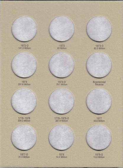 Harris Folder: Kennedy Half Dollars #1 1964-1984 #2696