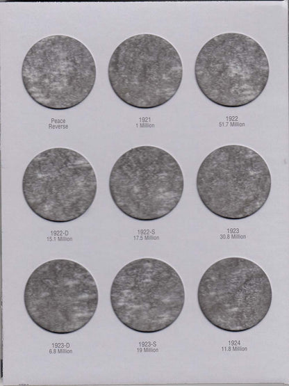 Harris Folder: Peace Dollars 1921-1935 #2709