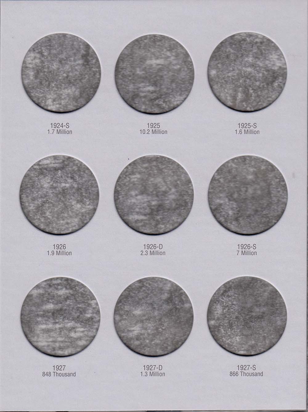 Harris Folder: Peace Dollars 1921-1935 #2709