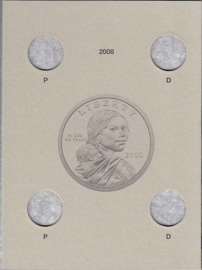 Harris Folder: Sacagawea Dollars - 2005-2008 #2943