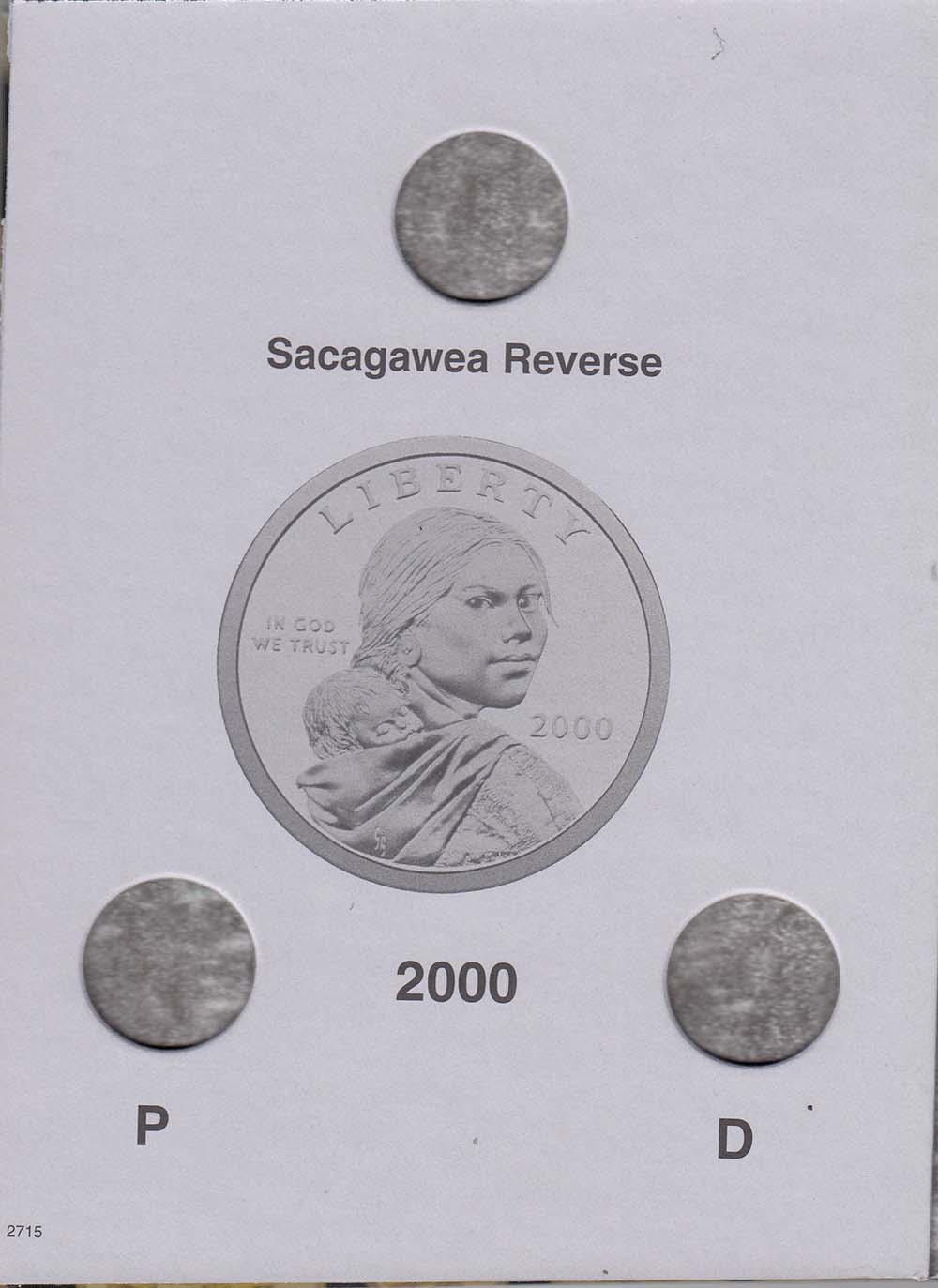 Harris Folder: Sacagawea Dollars - 2000-2004 #2715